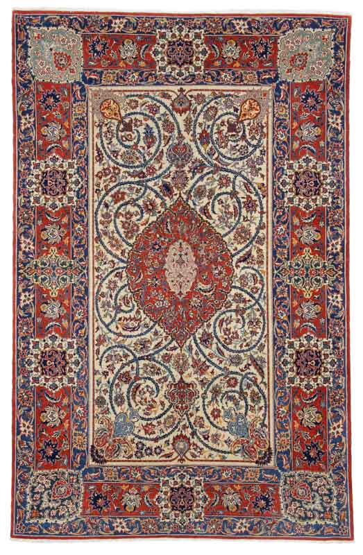 Isfahan silk ca. 1950
