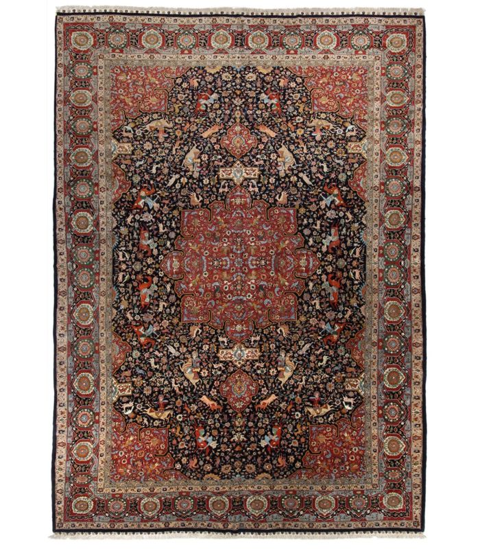 Tabriz 70raj on silk warp