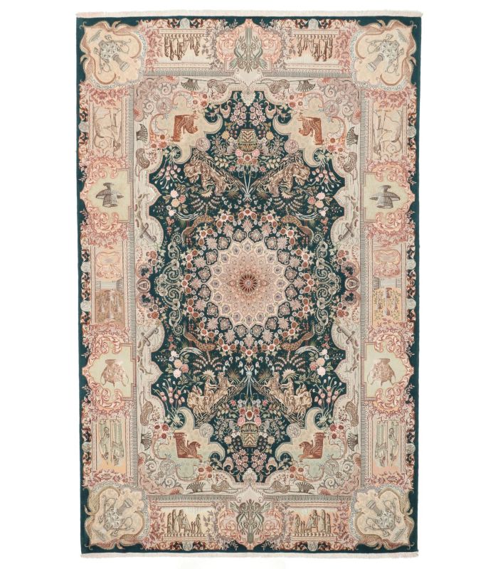 Tabriz 50raj on silk warp