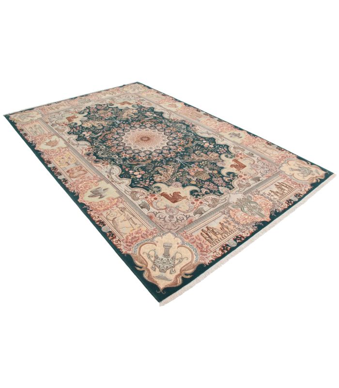 Tabriz 50raj on silk warp