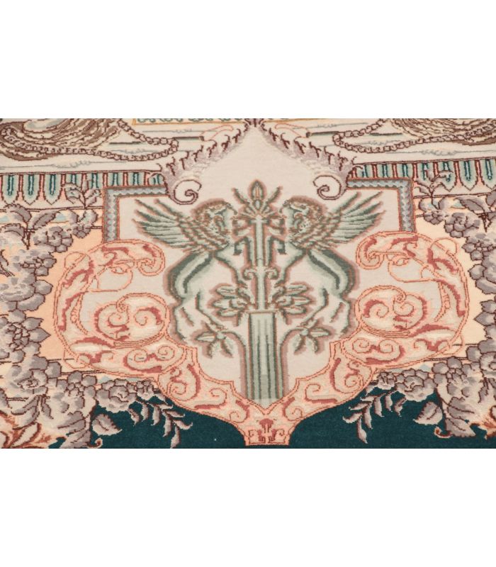 Tabriz 50raj on silk warp