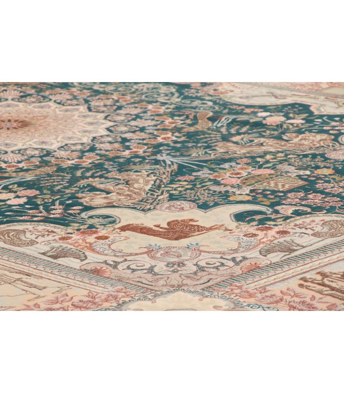 Tabriz 50raj on silk warp