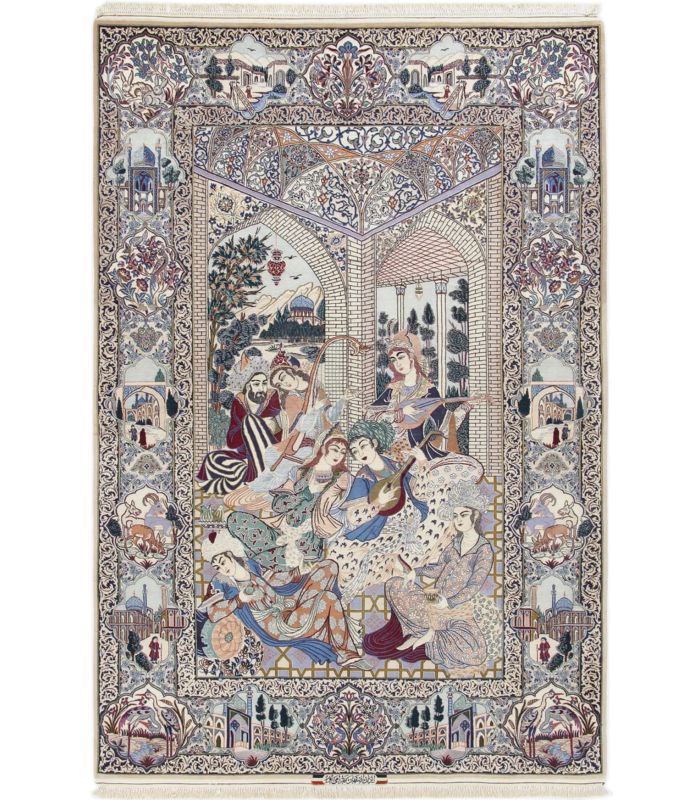 Isfahan on silk warp
