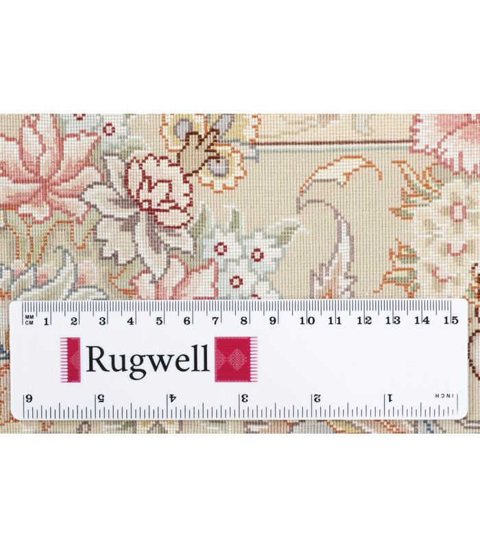 Tabriz 70raj on silk warp