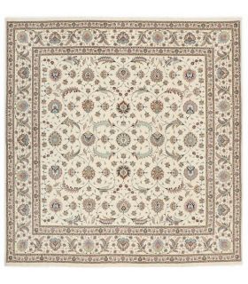 Tabriz 50raj on silk warp