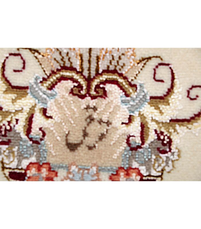 Tabriz 50raj on silk warp