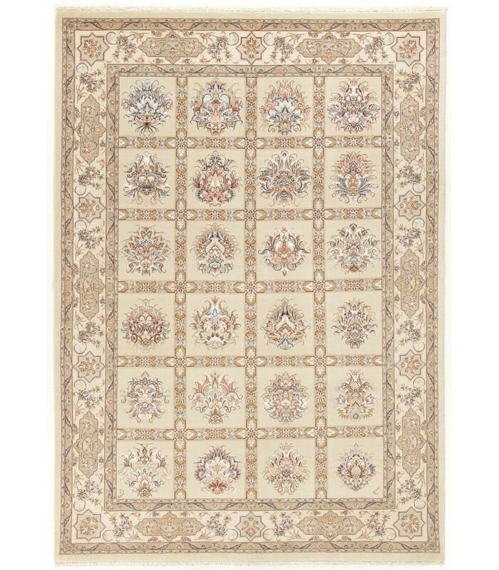 Tabriz 50raj on silk warp