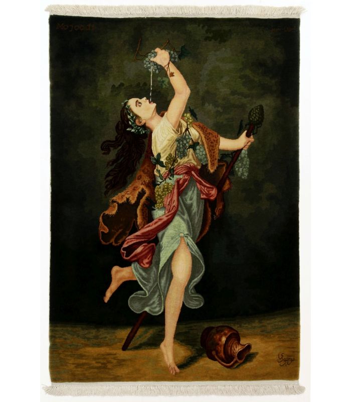 Tabriz 50raj on silk warp