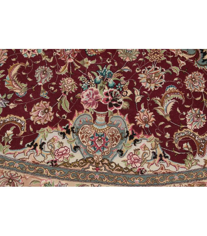 Tabriz 70raj on silk warp