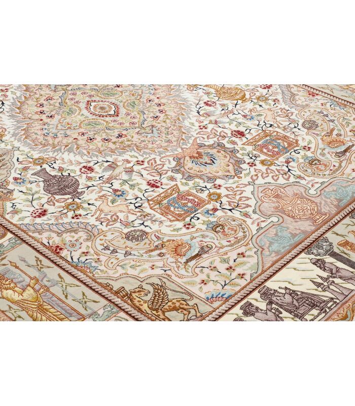 Tabriz 50raj on silk warp