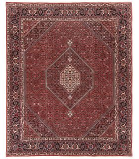 Bidjar with silk contours