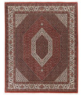 Bidjar with silk contours
