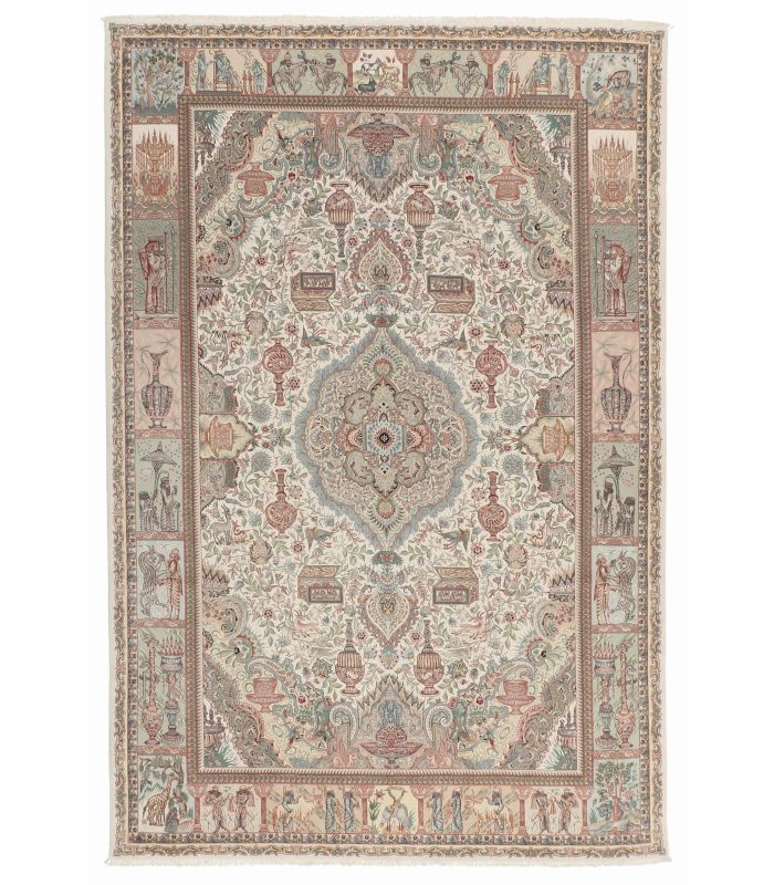 Tabriz 70raj on silk warp