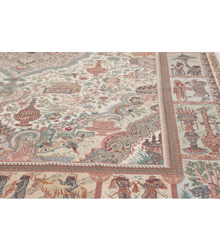 Tabriz 70raj on silk warp