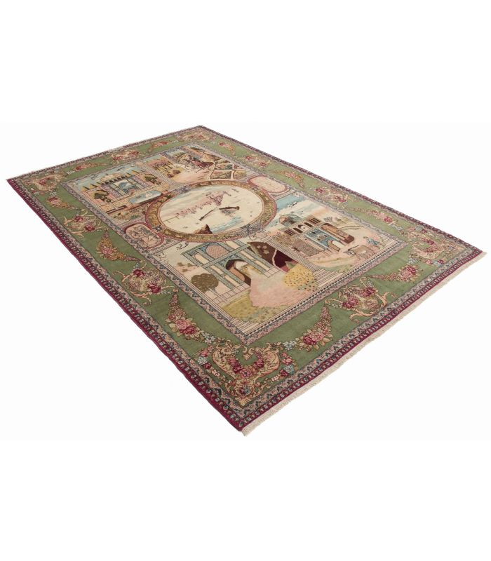 Tabriz 50raj on silk warp