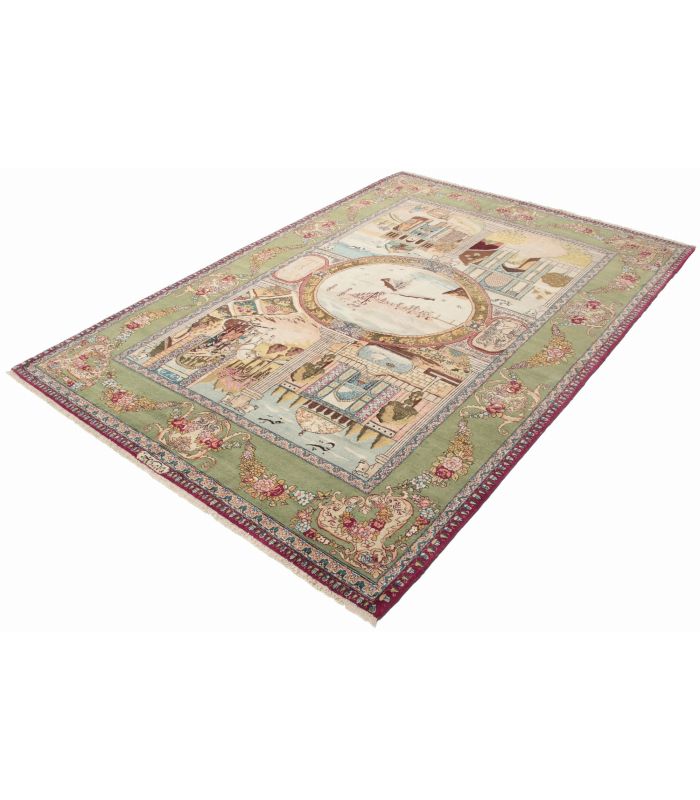 Tabriz 50raj on silk warp