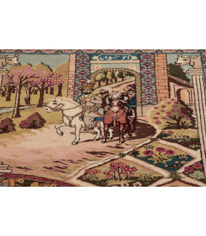 Tabriz 50raj on silk warp