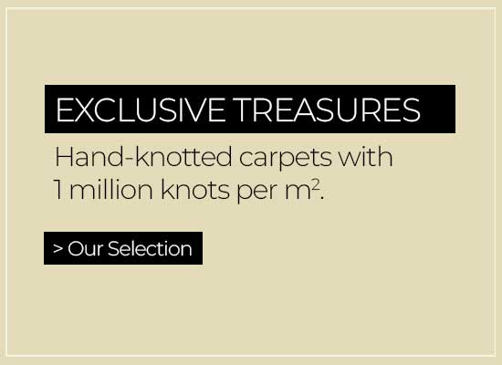 Exclusive Treasures: Hand-knotted carpets with up to 490,000 knots per qm